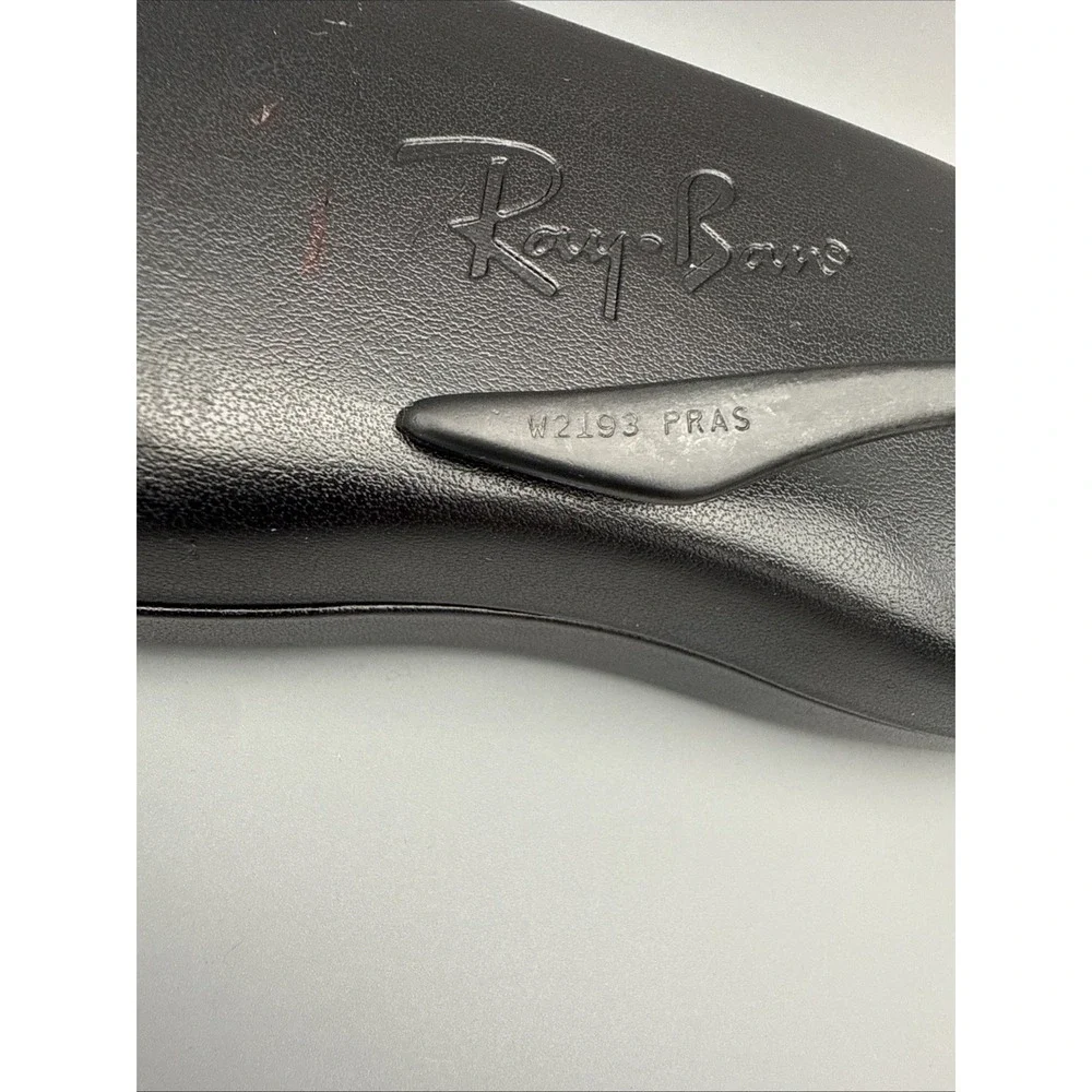 Ray Ban Bausch & Lomb Vintage W2193 Authentic Sunglasses Black Metal/Green Lens